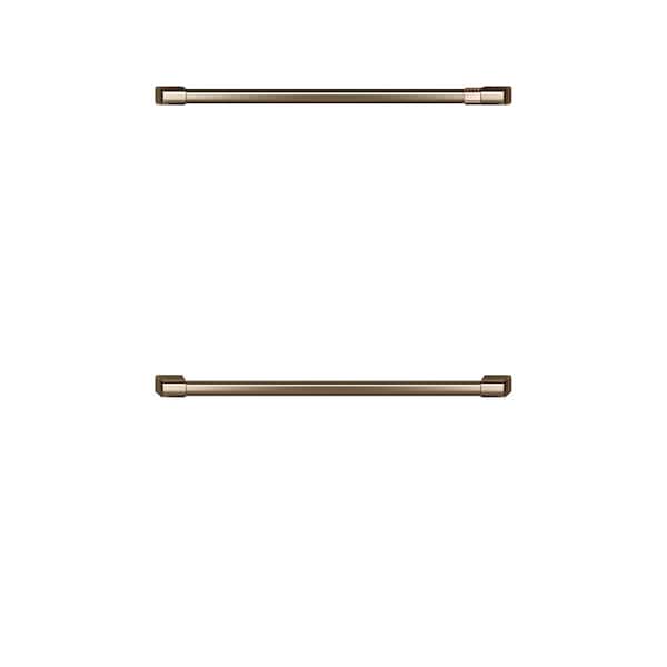 Cafe 30 in. Double Wall Oven Handles in Brushed Bronze