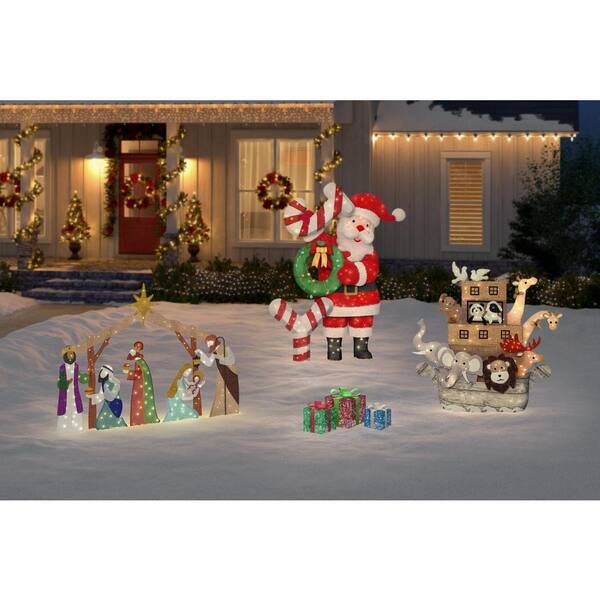 home accents holiday 6 ft yuletide lane led nativity scene