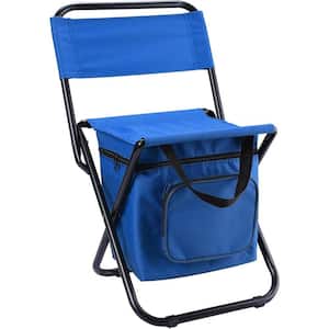 Outdoor camping, Fishing, Fishing Rig with Ice Pack, Foldable Camping Chair, Blue
