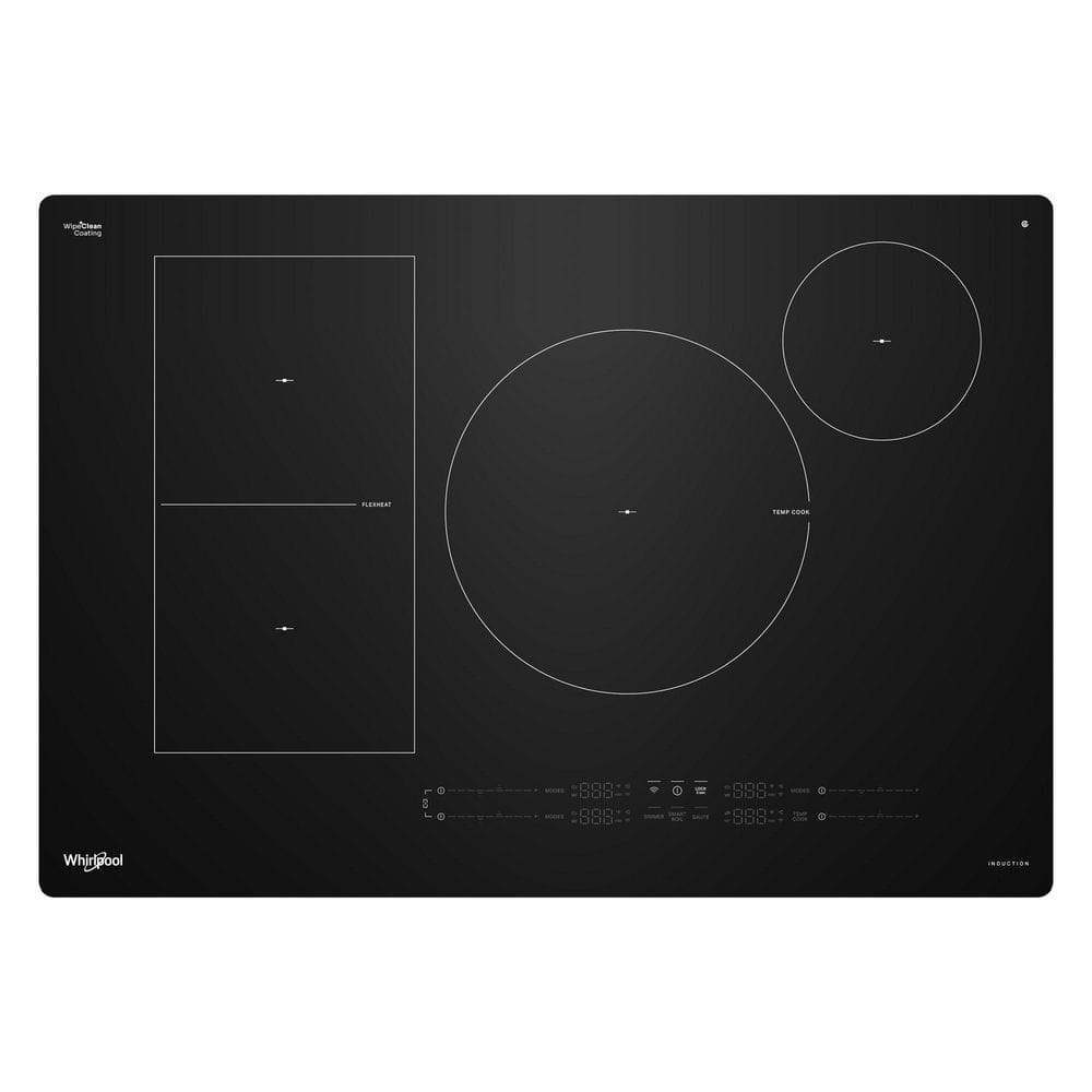 30 in. 4-Elements Glass Top Induction Electric Cooktop with Temp Cook Technology and Wipeclean Coating