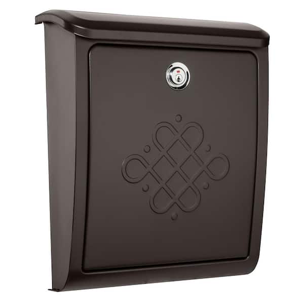 Architectural Mailboxes Bordeaux Rubbed Bronze, Medium, Steel, Locking, Wall Mount Mailbox