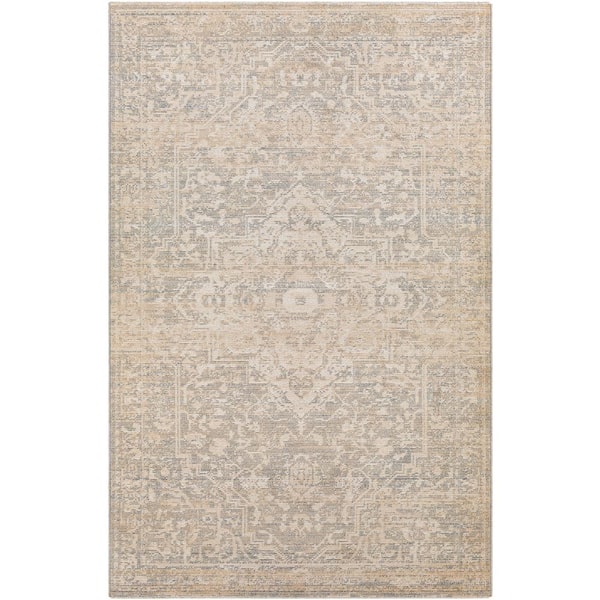 Livabliss Mejia Cream 2 ft. x 4 ft. Traditional Indoor Area Rug