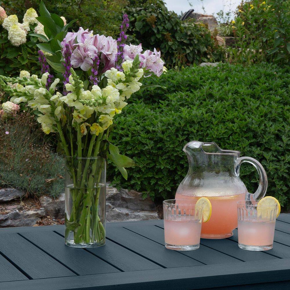 Federal Blue Adirondack Outdoor Conversation Table