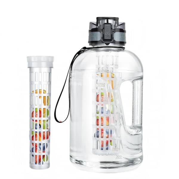 74 oz. Fruit Infuser Water Bottle with Straw, Leakproof Plastic Infusion Bottle for Gym, Camping, Travel, Outdoor