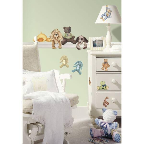RoomMates 5 in. x 11.5 in. Cuddle Buddies Peel and Stick Wall Decal