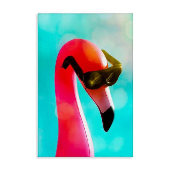 Stupell Industries Flamingo Basking in Bokeh by Graffi tee Studios Unframed Animal Graphic Art Print 24 in. x 16 in.