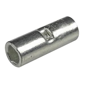 Brazed Non- Insulated Butt Connectors, Wire Range: #8 AWG (50-Pack)