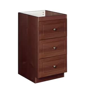 Ultraline 18 in. W x 21 in. D x 34.5 in. H Simplicity Vanity Bridges and Side Cabinets without Tops in Dark Alder