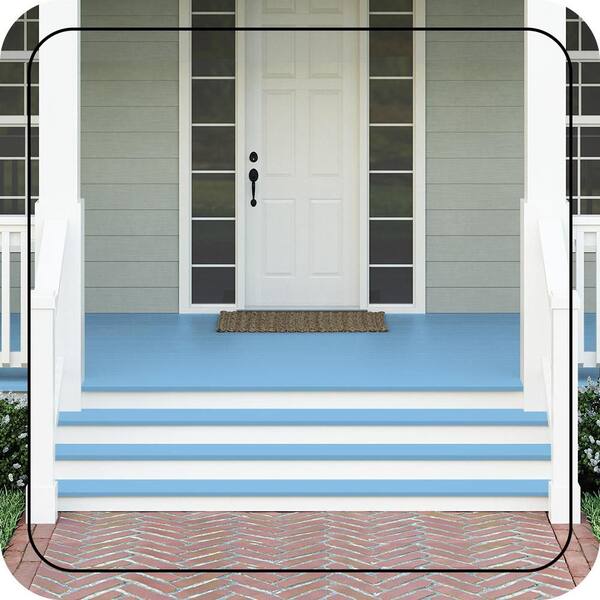 1 gal. #P510-3 Rhodes Textured Low-Lustre Enamel Interior/Exterior Porch and Patio Anti-Slip Floor Paint
