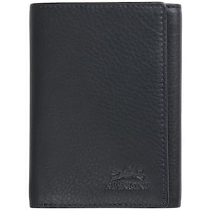 Monterrey Collection Black Leather RFID Secure Trifold Wallet