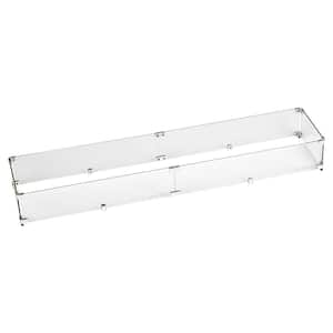 53.5 in. x 11.5 in. Tempered Glass Flame Guard