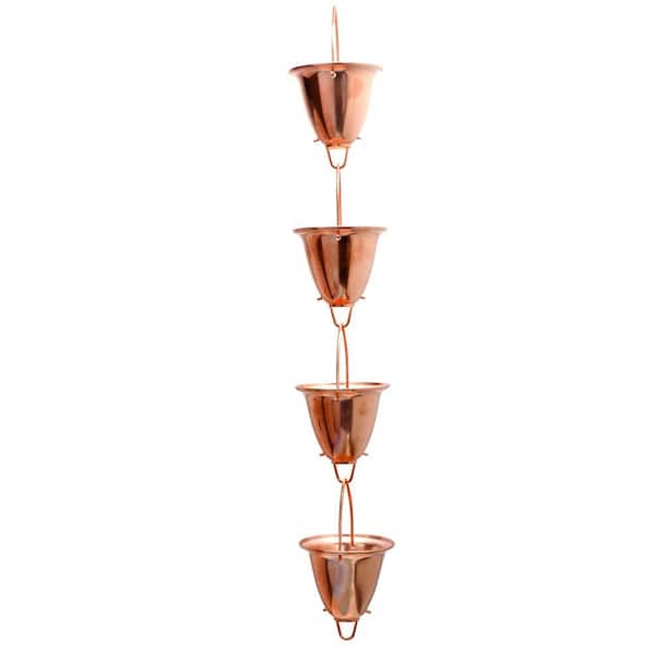 AcuRite 8 ft. Rain Chain Copper Cup