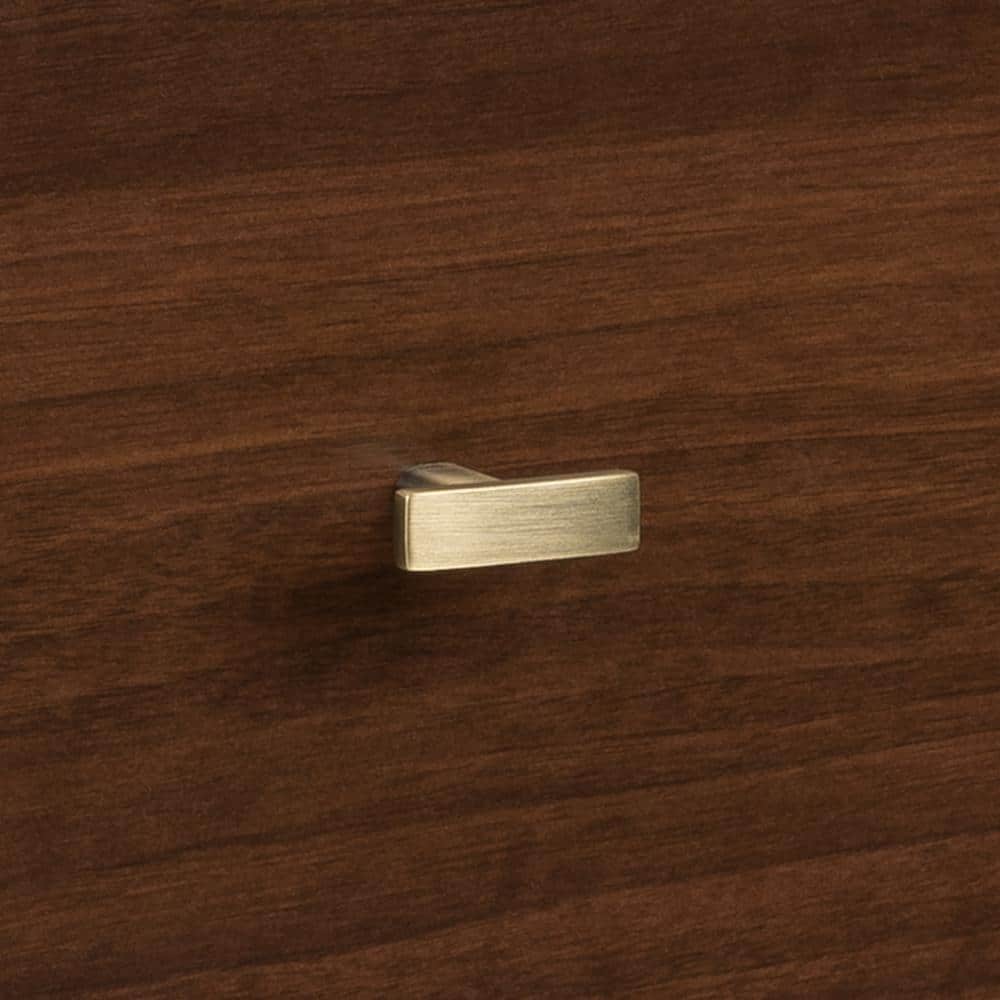 Mid-Century Modern Cherry 2-Drawer Wide Nightstand