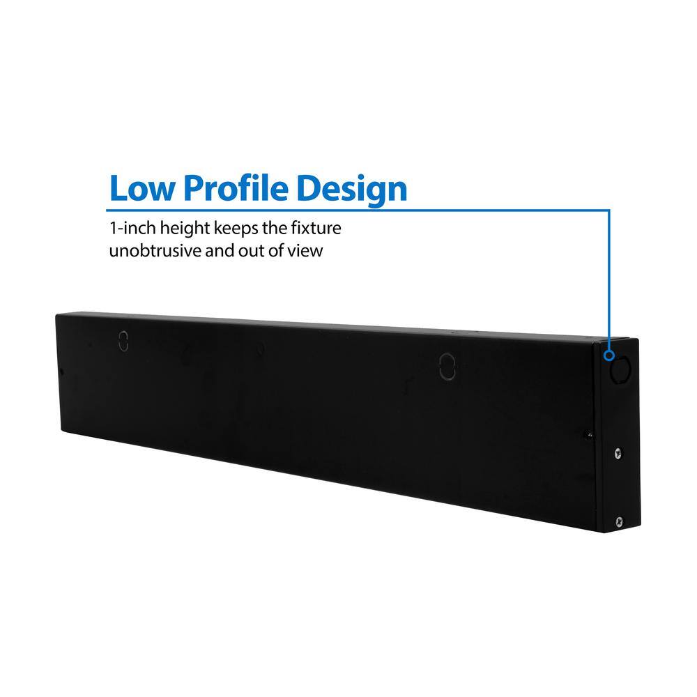 Nicor Black 21.5'' LED Under Cabinet Light Bar