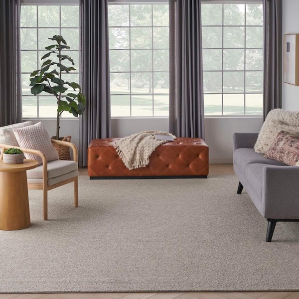 Four Square Pebblestone 9 ft. x 12 ft. Custom Area Rug with Pad