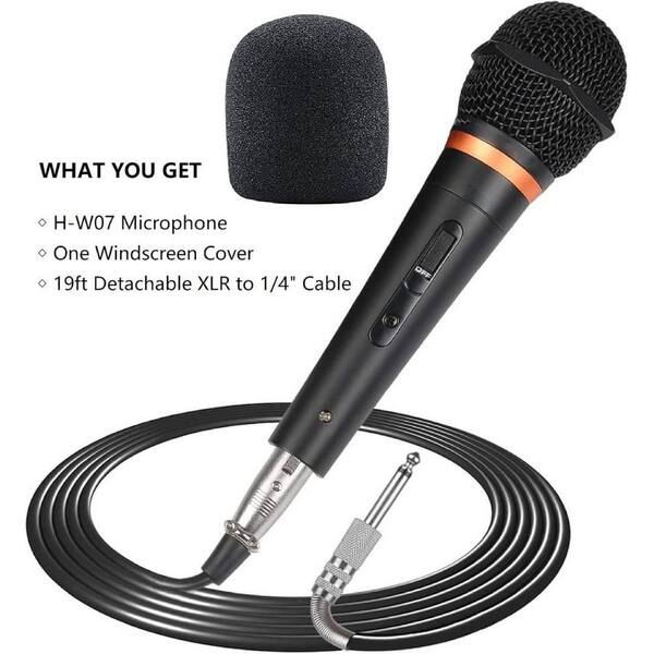 Yichuhaoxi Premium Vocal Dynamic Handheld Microphone with 19ft