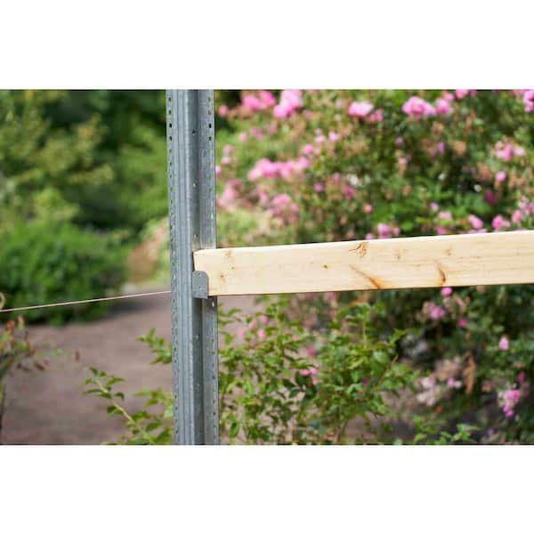 5 in. x 4 in. x 2 in. Galvanized Steel Rail Support Clips, (6-Pack)