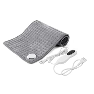 Electric Heated Pad with 10 Adjustable Temperature Settings Back, Neck, Shoulder, Auto Shut Off, Grey