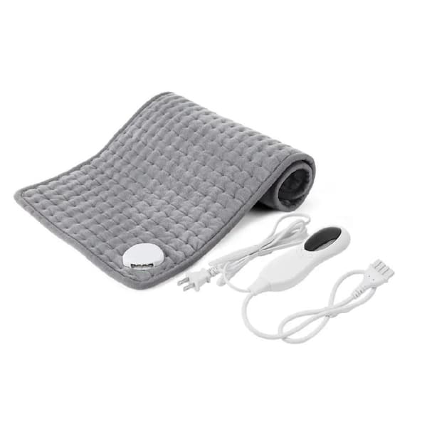 Aoibox Electric Heated Pad with 10 Adjustable Temperature Settings Back, Neck, Shoulder, Auto Shut Off, Grey