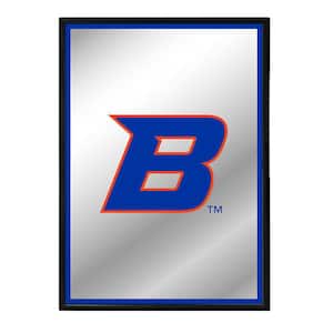 19 in. X 28 in. Boise State Broncos Logo Framed Mirrored Decorative Sign