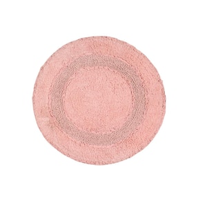 Radiant Collection 100% Cotton Bath Rugs Set, 22 in. Round, Pink