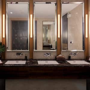 Procyon 25 in. Chrome ETL Certified Integrated LED Vanity and Bathroom Lighting Fixture AC LED ADA Compliant IP44