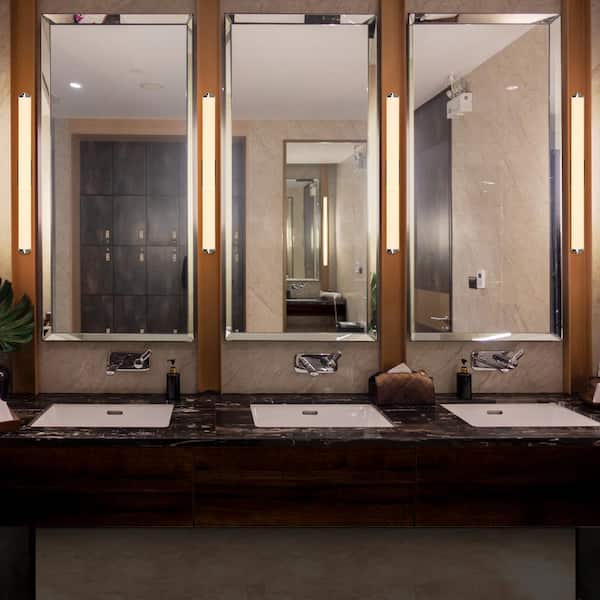 Procyon 25 in. Chrome ETL Certified Integrated LED Vanity and Bathroom Lighting Fixture AC LED ADA Compliant IP44