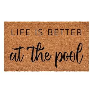 Life is Better At The Pool 24 in. x 48 in. Door Mat