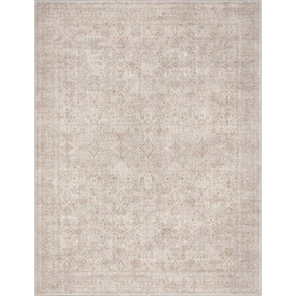 Asha Lilith Vintage Persian Oriental Chenille Rug in Blue, 8' x 10'