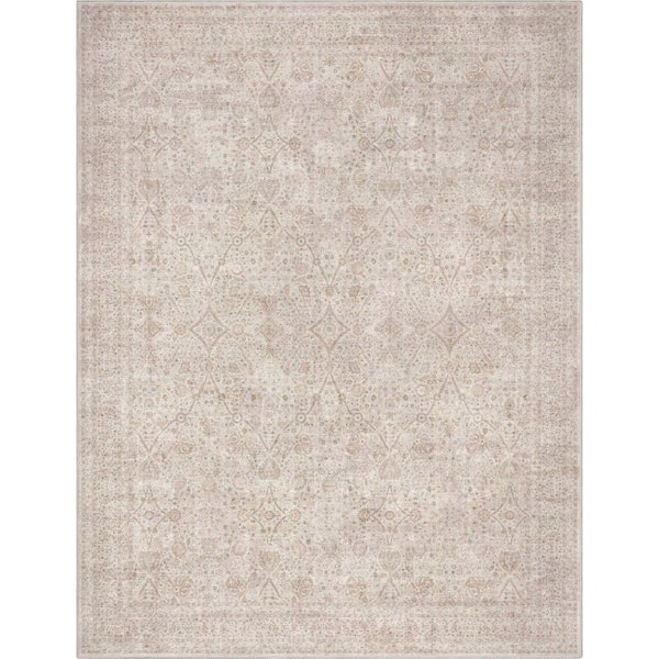 Well Woven Blue 7 ft. 7 in. x 9 ft. 10 in. Asha Lilith Vintage Persian Oriental Area Rug