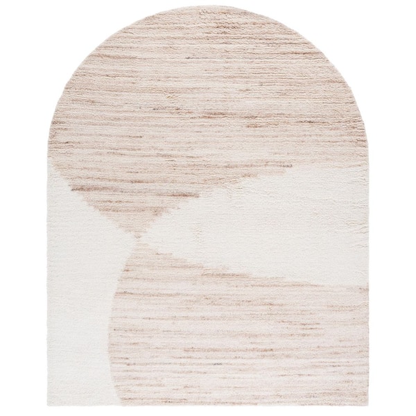 Vermont 8 ft. x 10 ft. Beige/Ivory Two-Tone Abstract Striped Area Rug