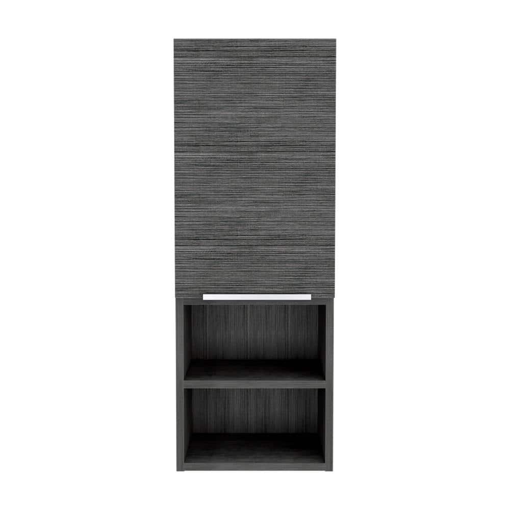 11.8 in. W x 10.04 in. D x 32.17 in. H Bathroom Storage Wall Cabinet with 1