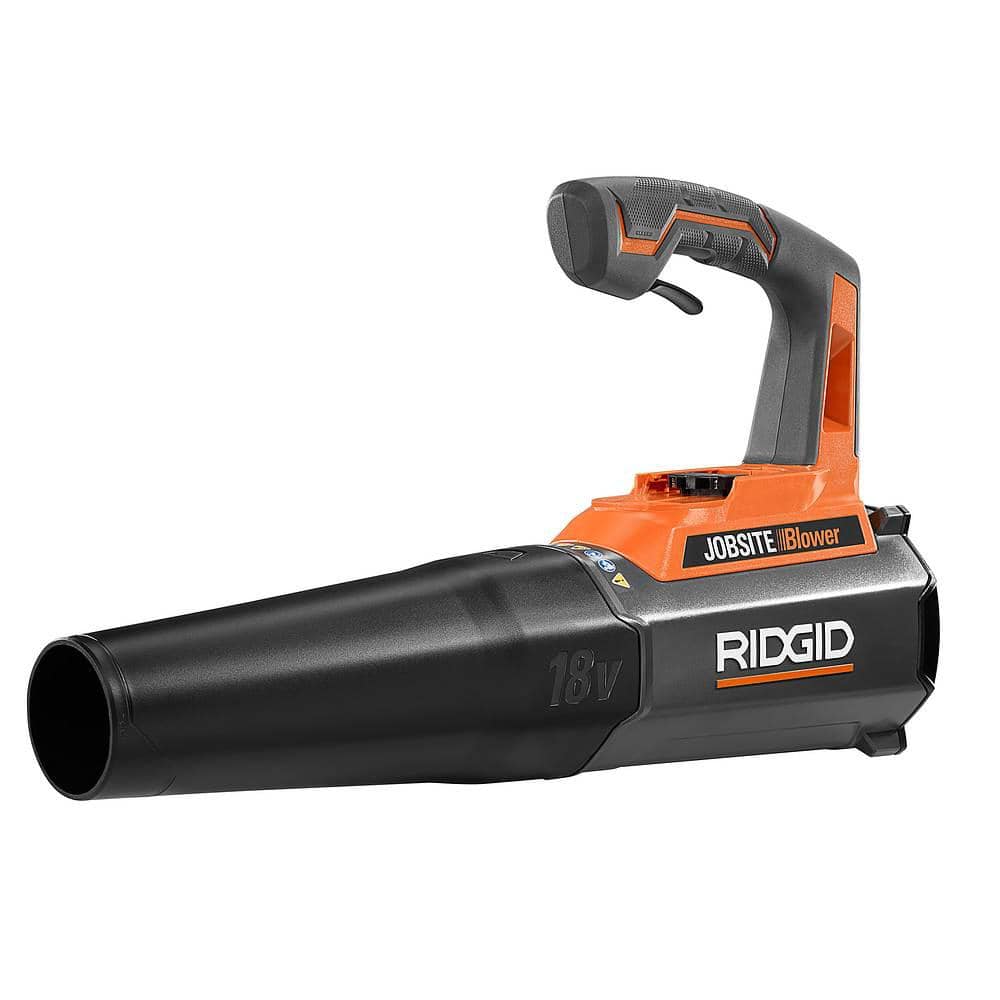 RIDGID 18V Cordless 105 MPH Jobsite Handheld Blower (Tool Only) R8604301B The Home Depot