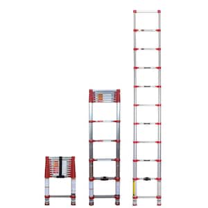 10.5 ft. Aluminum Telescoping Extension Ladder (14.5 Reach Height), 250 lbs. Load Capacity ANSI Type 1 Duty Rating