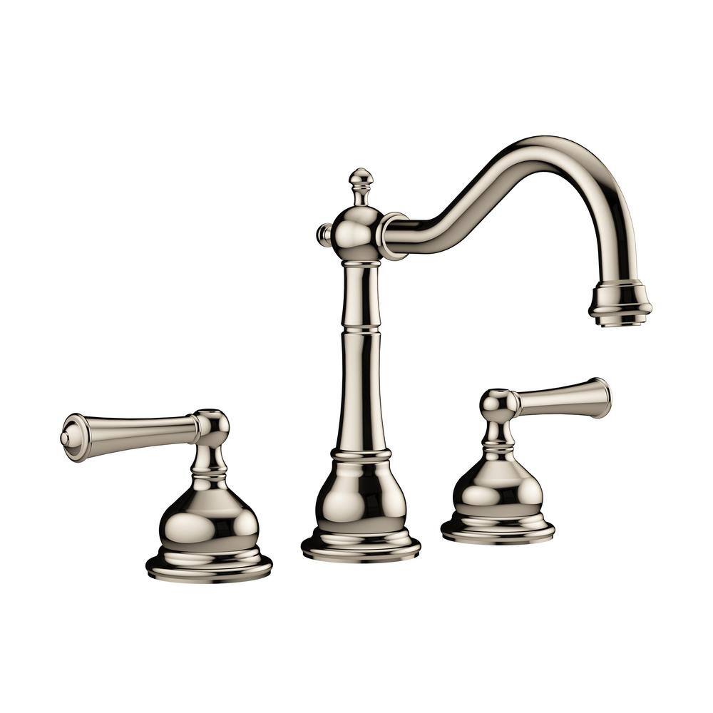 JACUZZI BARREA 2-Handle Deck-Mount Roman Tub Faucet in Polished Nickel ...