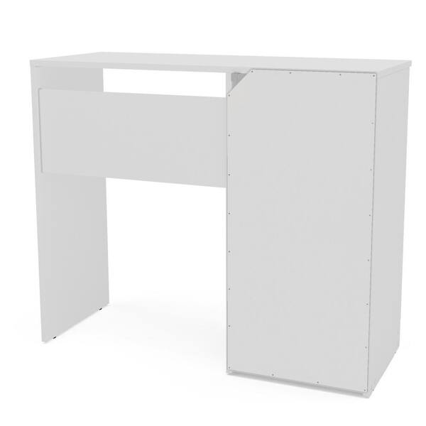 Reviews for Cambridge 36 in. W Rectangle White Enginered Wood Drawer Writing Desk Pg 1 The Home Depot