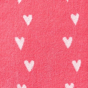 Pink Cotton Company Kids Hearts Yarn-Dyed Single Hand Towel