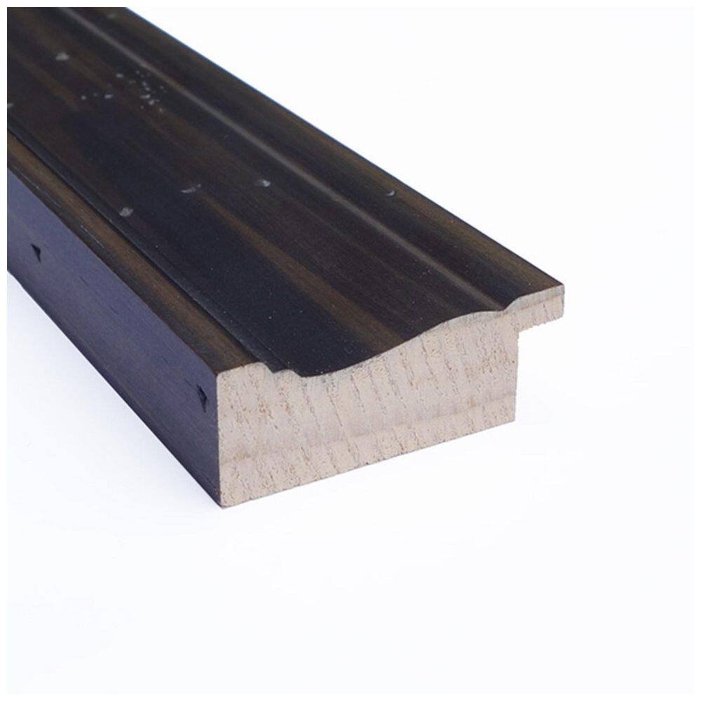 Rustic Pine Black Narrow Bevel Wood Bathroom Vanity Mirror