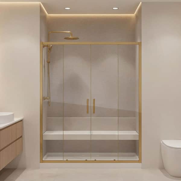 ANZZI SDHDX 59-60 in. x 70 in. Sliding Framed Shower Door in