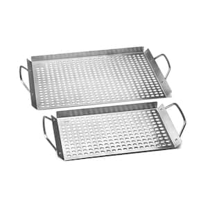 11 in. x 17 in. Stainless Steel Grill Topper Grid (2-Set)