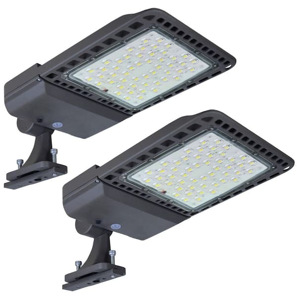 1000-Watt Equivalent 28000 Lumens 150 Degree 5000K Dusk to Dawn Integrated LED Area Flood Light IP65 Waterproof (2-Pack)