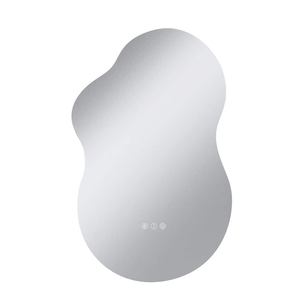 20 in. W x 32 in. H Irregular Frameless Anti-Fog LED Light Wall Bathroom Vanity Mirror in Bright White price history on PriceWatchPro
