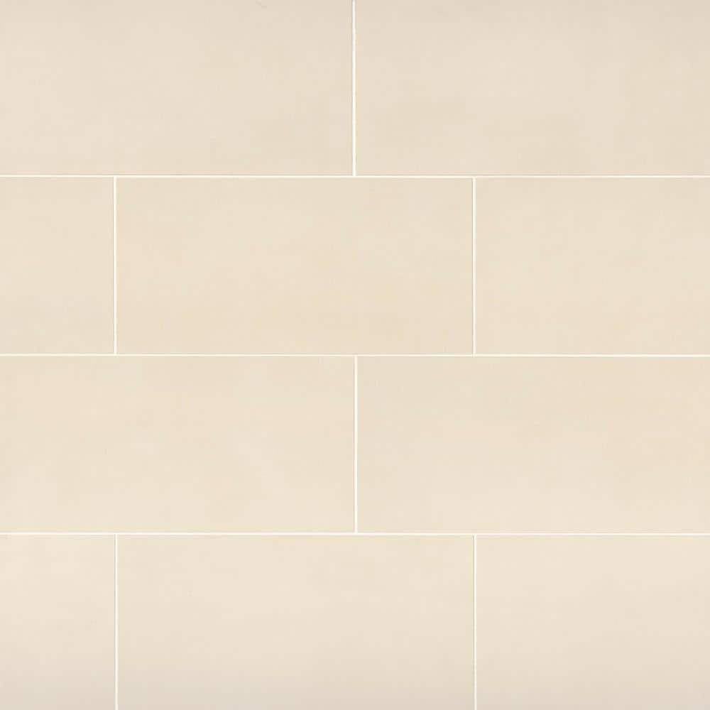 Sahara Rectangular 12 in. x 24 in. Matte White Porcelain Tile (13.56 sq. ft./Case) price history on PriceWatchPro