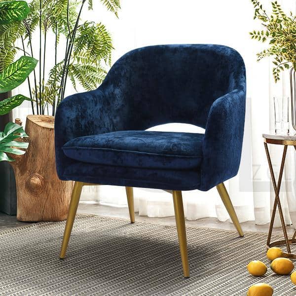 Lindsay Dark White upholstered Arm Chair