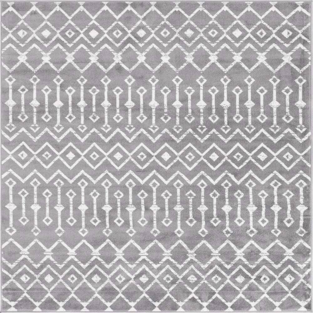 Moroccan Trellis Mamounia Gray 6' 0 x 6' 0 Rug price history on PriceWatchPro