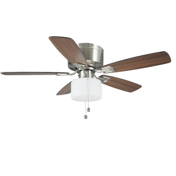 Bellina 42 In Brushed Nickel Ceiling, Farmhouse Ceiling Fan Home Depot