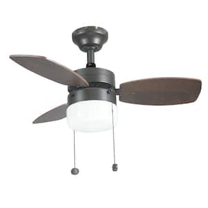 Triplicity 30 in. Indoor Oil-Rubbed Bronze Ceiling Fan with Light