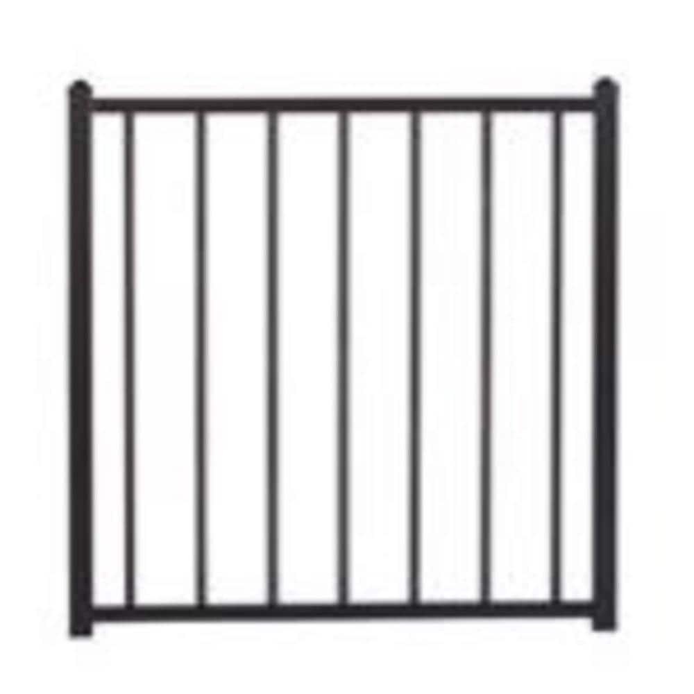 Fortress Fe26 Bronze Steel Gate with Flat Top, 34 in. x 34.5 in.