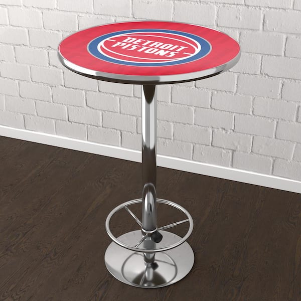 Unbranded Detroit Pistons City Red 42 in. Bar Table