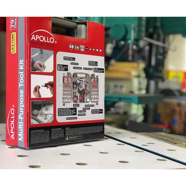 Apollo Tools DT9411 79 Piece Multi-Purpose Tool Kit